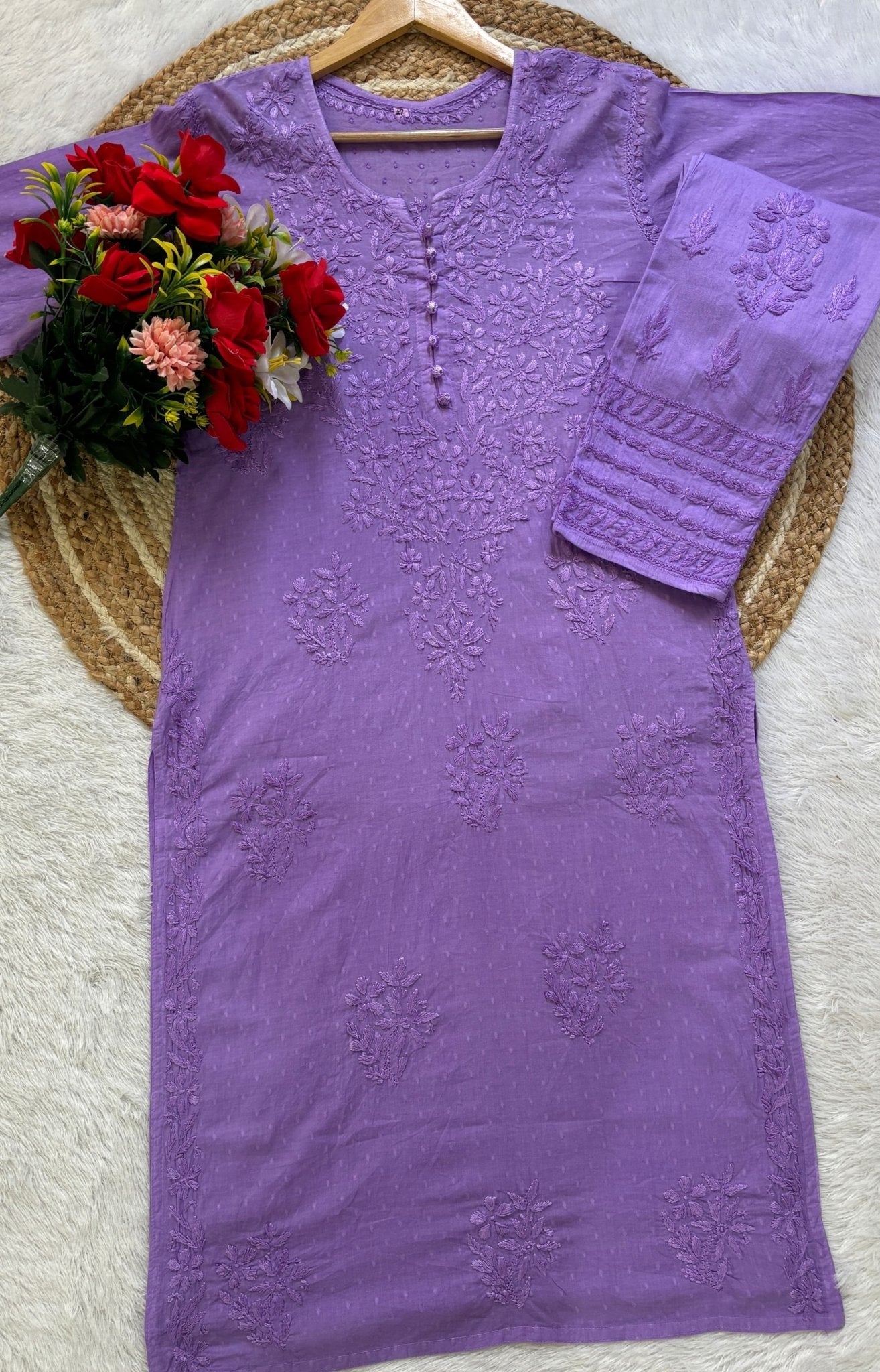 Dobby Cotton Co - ord Sets - Chikankari official