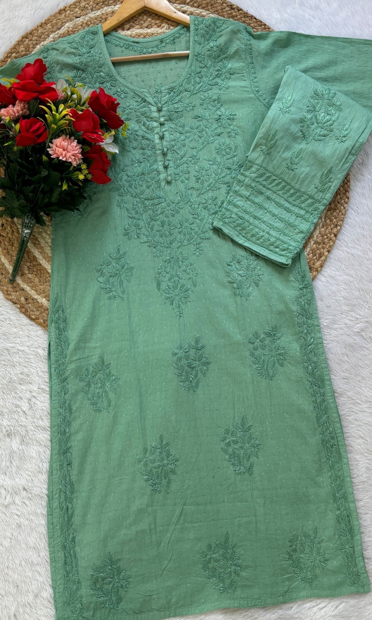 Dobby Cotton Co - ord Sets - Chikankari official