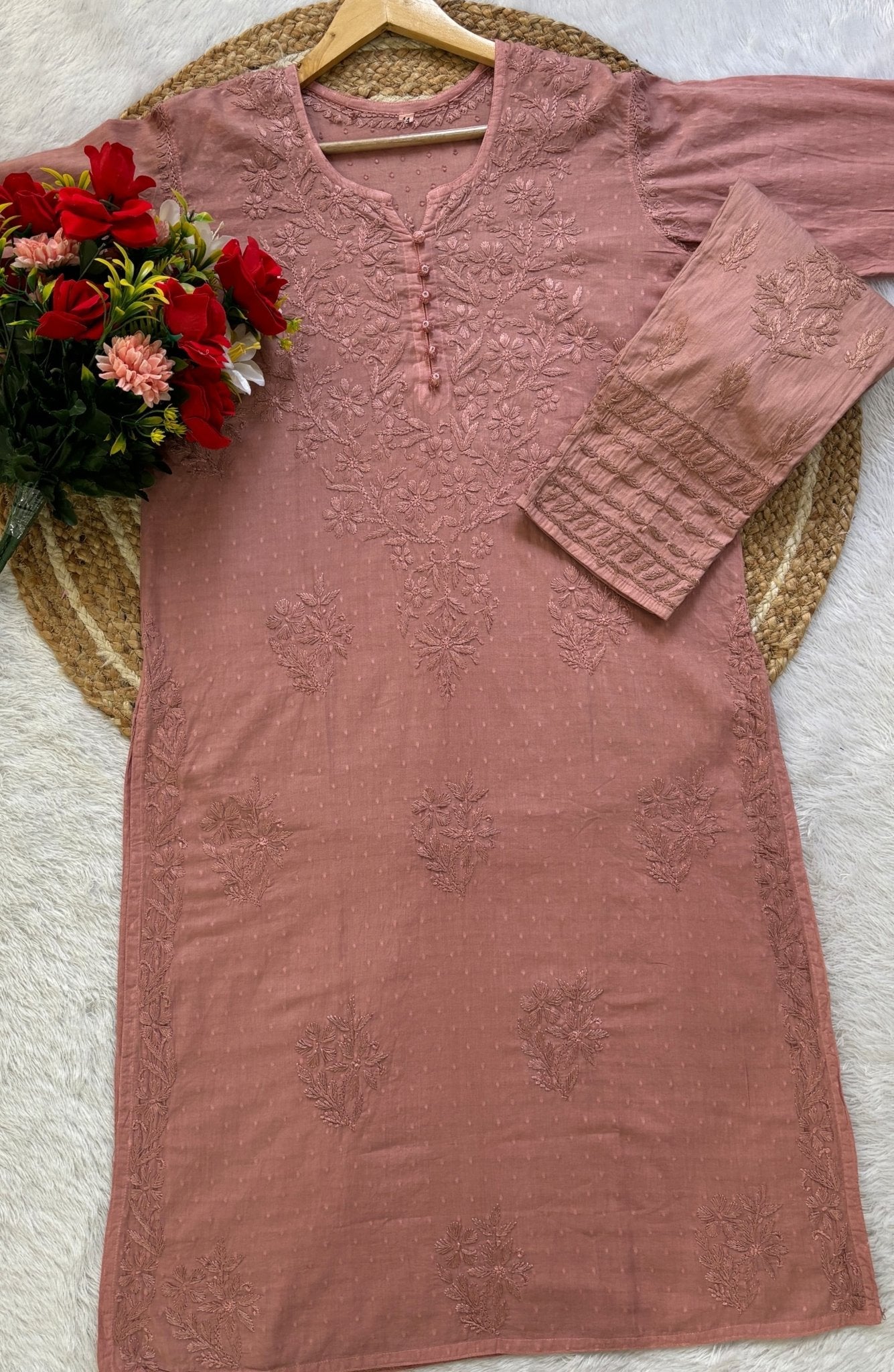 Dobby Cotton Co - ord Sets - Chikankari official