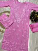 Dobby cotton designer 3pc Set - Chikankari official