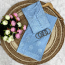 Dobby cotton Ghasspatti Work Plazzo combo - Chikankari official