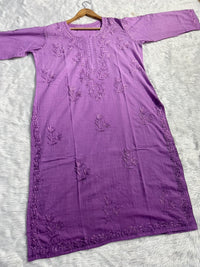 Dobby Cotton Handwork Chikan kurti - Chikankari official