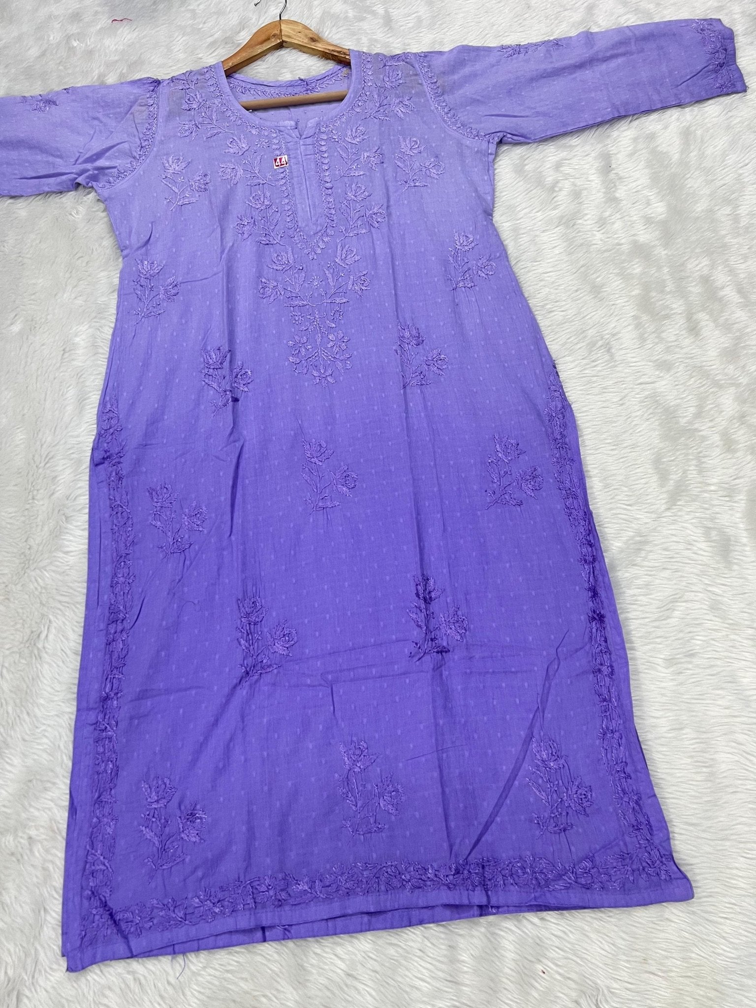 Dobby Cotton Handwork Chikan kurti - Chikankari official