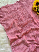 Dobby cotton Rayon lightweight 2pc Set - Chikankari official