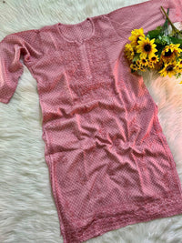 Dobby cotton Rayon lightweight 2pc Set - Chikankari official