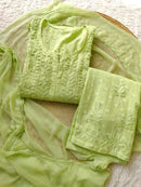 Dobby cotton soft premium 3pc set - Chikankari official