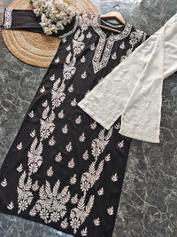 Double Leaf Panel Kurti - Chikankari official