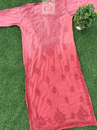 Double Shades Modal Kurtas - Chikankari official