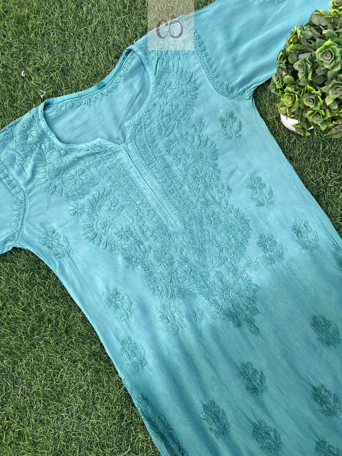 Double Shades Modal Kurtas - Chikankari official