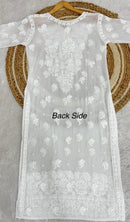 Dual Shades & Single Shades Viscose Kurti & Plazzo 70 Gram Anchor Thread 3D Work - Chikankari official