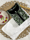 Dual Threaded Shades Rayon Kurta with Plazzo - Chikankari official