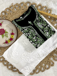 Dual Threaded Shades Rayon Kurta with Plazzo - Chikankari official