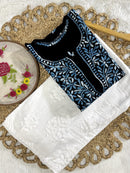Dual Threaded Shades Rayon Kurta with Plazzo - Chikankari official