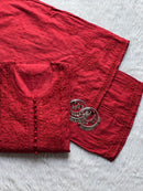 Dyeable Dobby Cotton Plazzo Set - Chikankari official