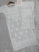 Dyeable Modal Cotton Set - Chikankari official