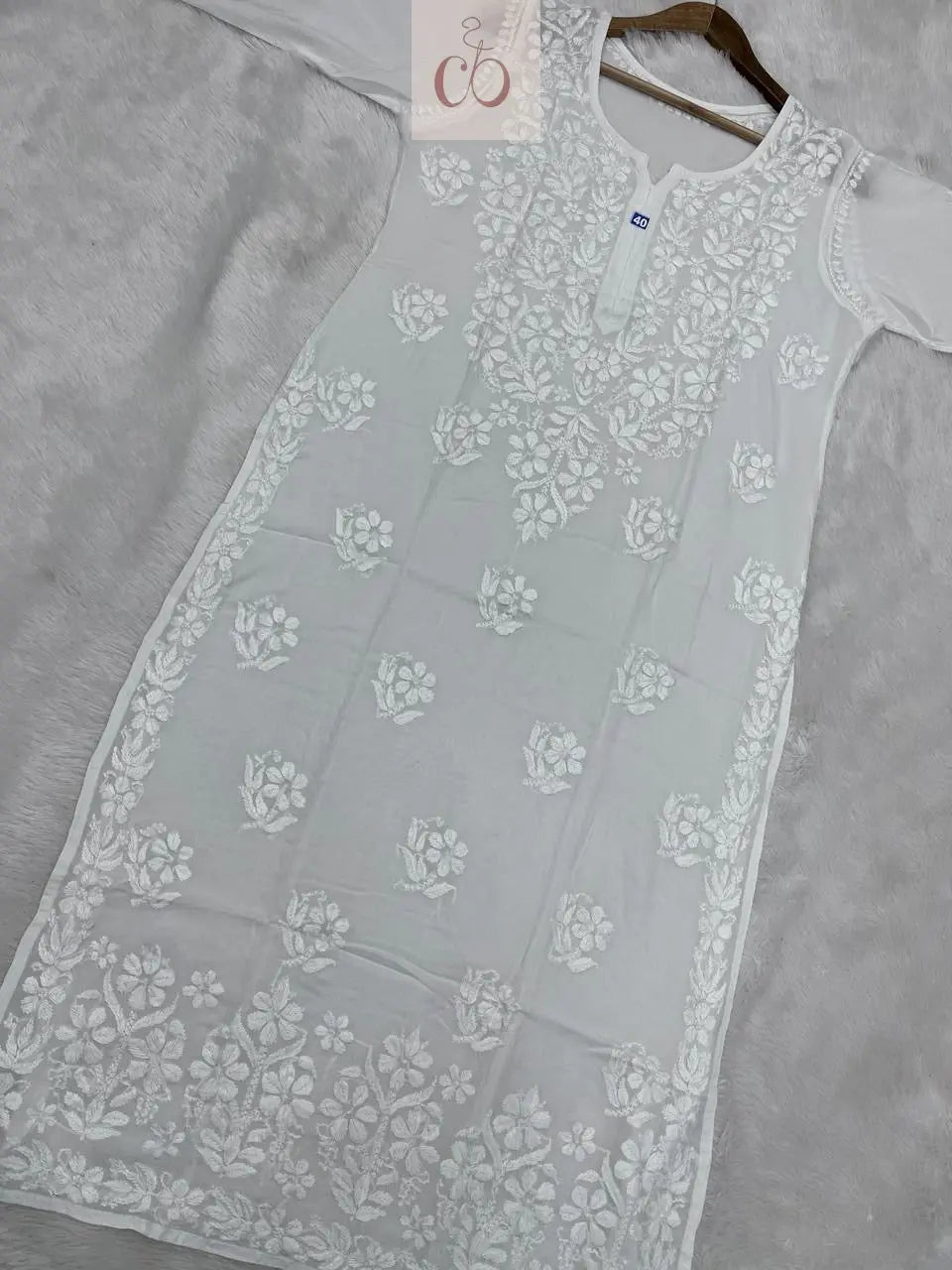 Dyeable Modal Cotton Set - Chikankari official
