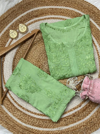 Dyeable Modal plazzo combo - finest Work - Chikankari official