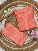 Dyeable Modal plazzo combo - finest Work - Chikankari official