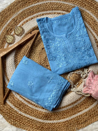 Dyed Gharara Short Cotton Combo - Chikankari official