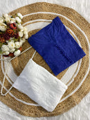 Dyed soft Dobby cotton Kurta with button - Chikankari official