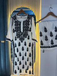 Heavy Rayon Black & White set