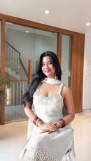 Elegant Bordered Work Ethnic Set - Chikankari official