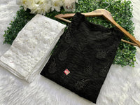 Elegant Chanderi With Muqaish Work - Chikankari official