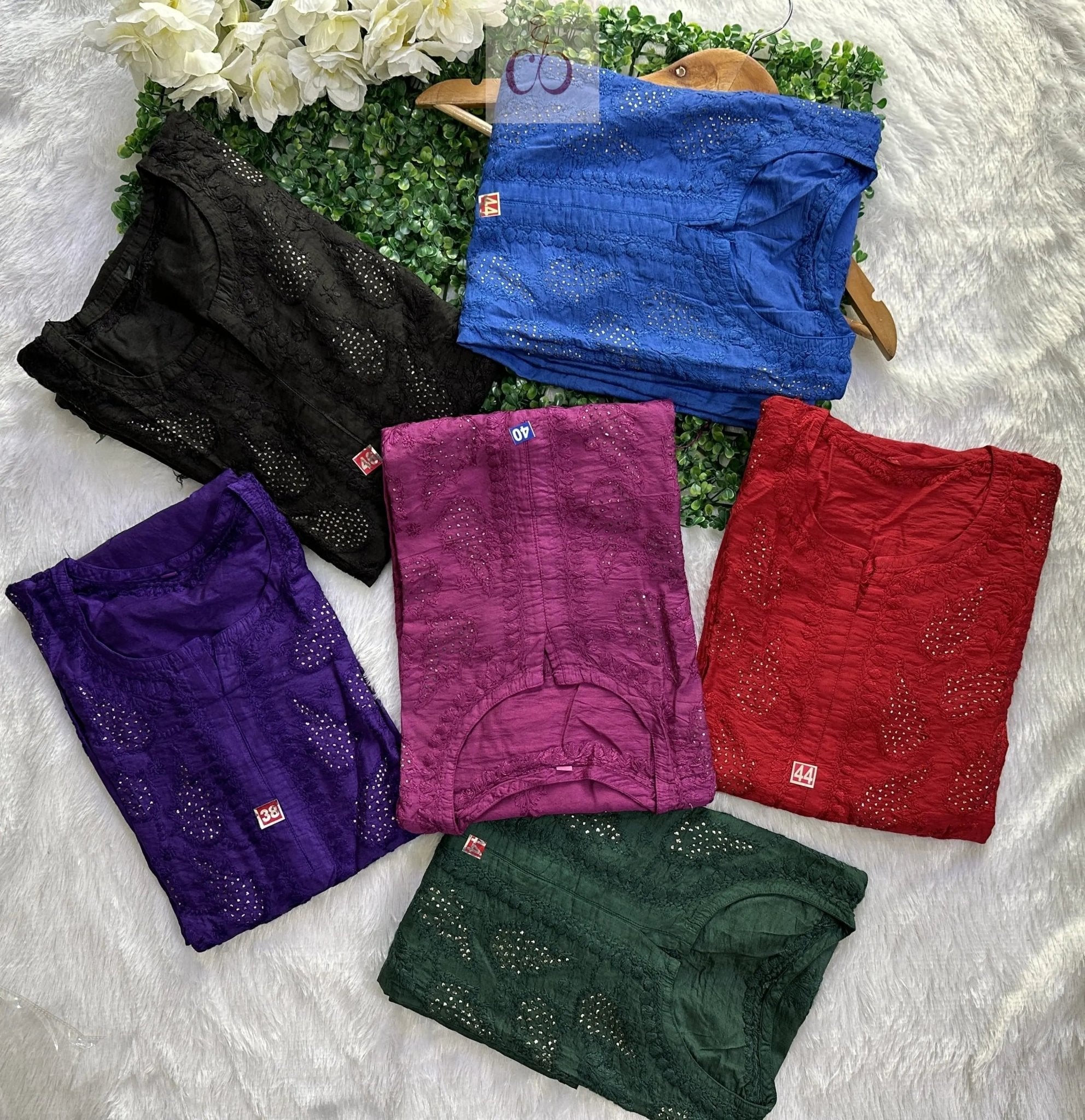 Elegant Chanderi With Muqaish Work - Chikankari official