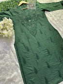 Elegant Chanderi With Muqaish Work - Chikankari official