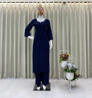 Elegant Chikan Embroidery Kurti Set with Palazzo - Chikankari official
