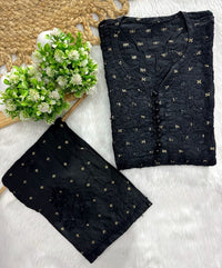 Exclusive chanderi A New Concept In chanderi kurti with Palazzo Roshni Special - Chikankari official