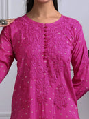 Exclusive chanderi A New Concept In chanderi kurti with Palazzo Roshni Special - Chikankari official