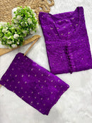 Exclusive chanderi A New Concept In chanderi kurti with Palazzo Roshni Special - Chikankari official