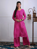Exclusive chanderi A New Concept In chanderi kurti with Palazzo Roshni Special - Chikankari official