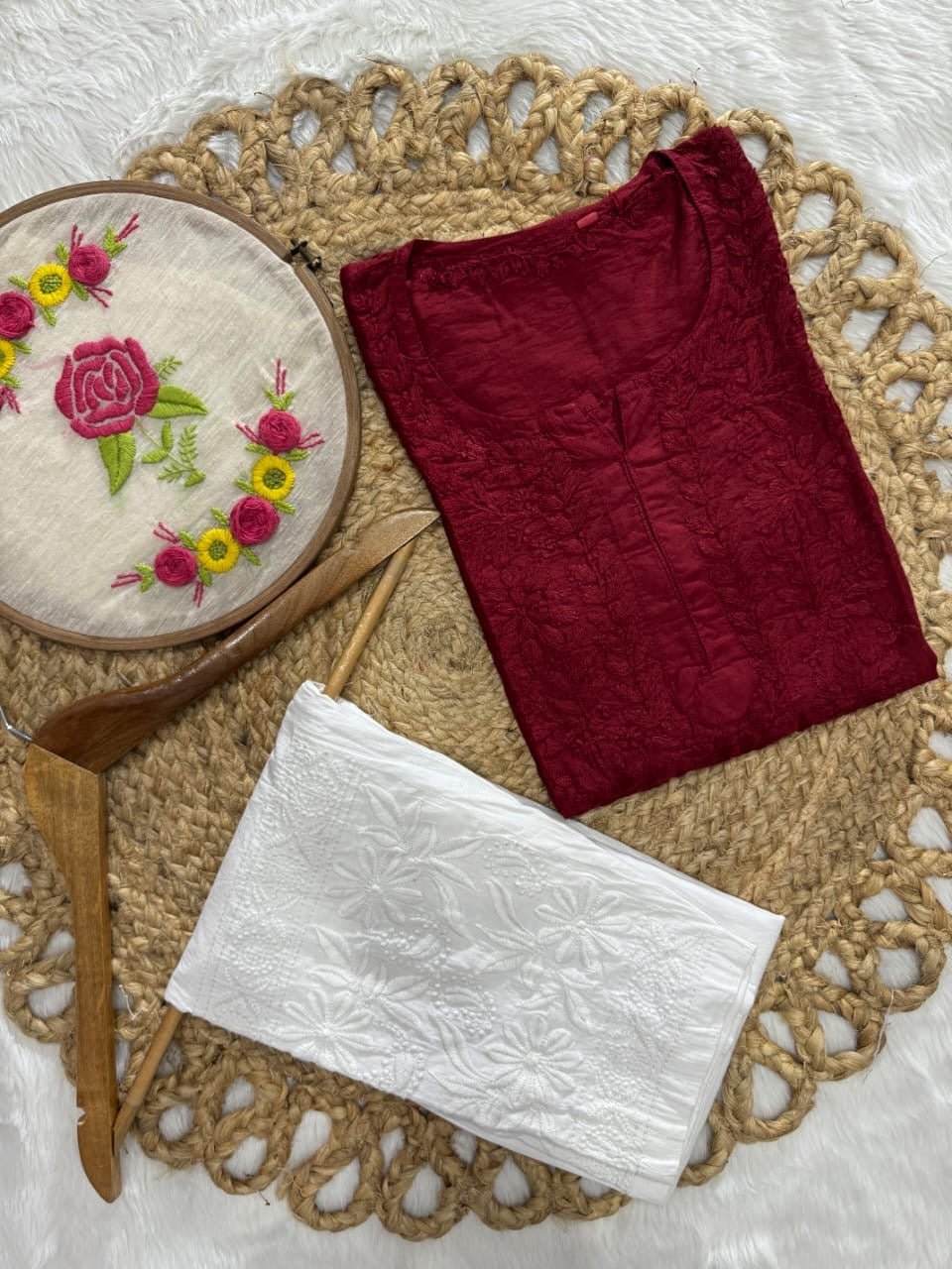 Exclusive Chanderi New Concept Kurti - Chikankari official