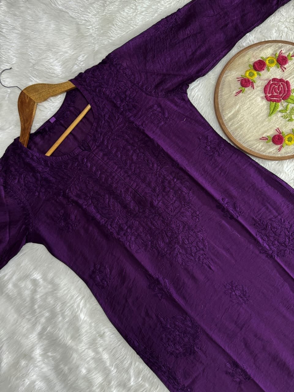 Exclusive Chanderi New Concept Kurti - Chikankari official