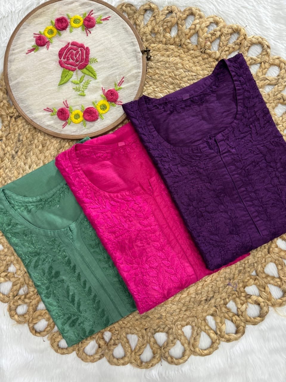 Exclusive Chanderi New Concept Kurti - Chikankari official