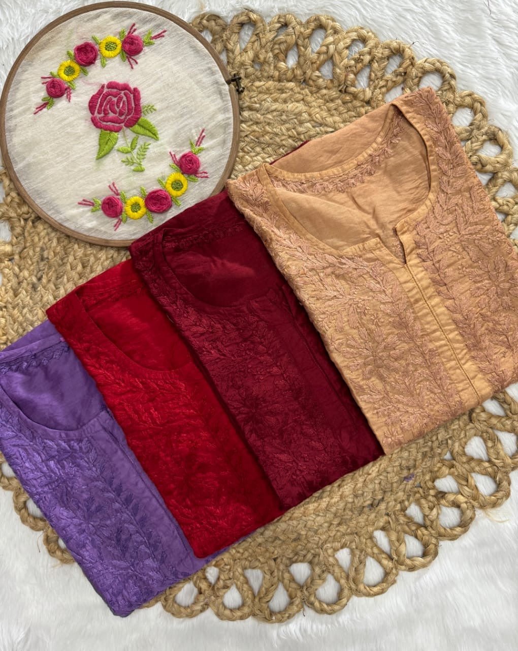 Exclusive Chanderi New Concept Kurti - Chikankari official
