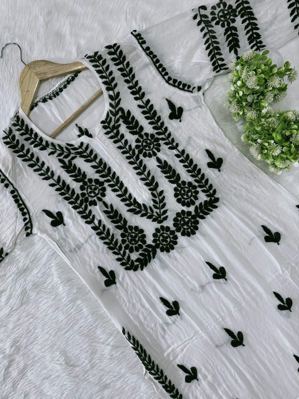 Exclusive Chikankari B&W Combo - Chikankari official