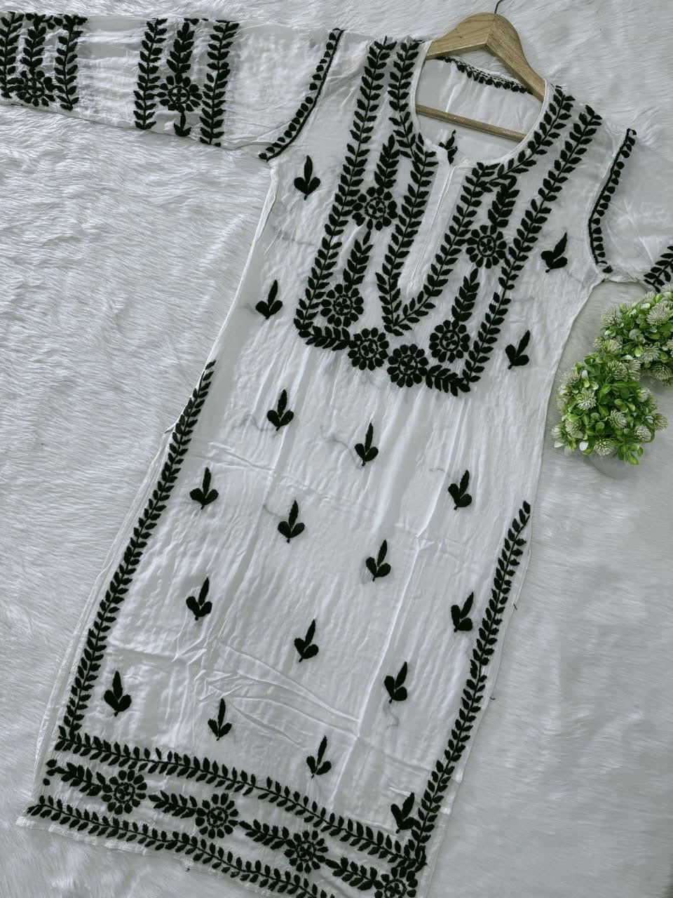 Exclusive Chikankari B&W Combo - Chikankari official