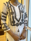 Exclusive Chikankari B&W Combo - Chikankari official