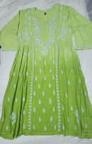 Exclusive Dobby Cotton Gown - Chikankari official