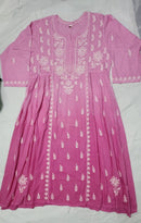 Exclusive Dobby Cotton Gown - Chikankari official