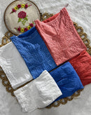 Exclusive Dobby Cotton ombre short Afghani Pair - Chikankari official