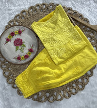 Exclusive Dobby Cotton ombre short Afghani Pair - Chikankari official