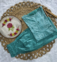 Exclusive Dobby Cotton ombre short Afghani Pair - Chikankari official