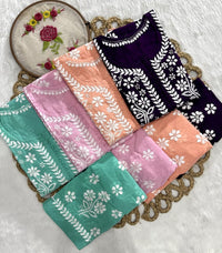 Exclusive DOBBY Nyra Cut kurti & pant in a combination of matching Set - Chikankari official