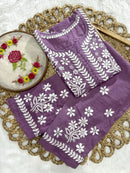 Exclusive DOBBY Nyra Cut kurti & pant in a combination of matching Set - Chikankari official