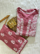 Exclusive heavy handcrafted Modal Combo - Chikankari official