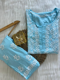 Exclusive heavy handcrafted Modal Combo - Chikankari official